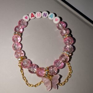 Crushed & Heart-Butterfly Bracelet